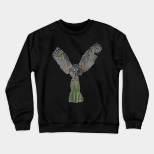 owl in watercolor Crewneck Sweatshirt